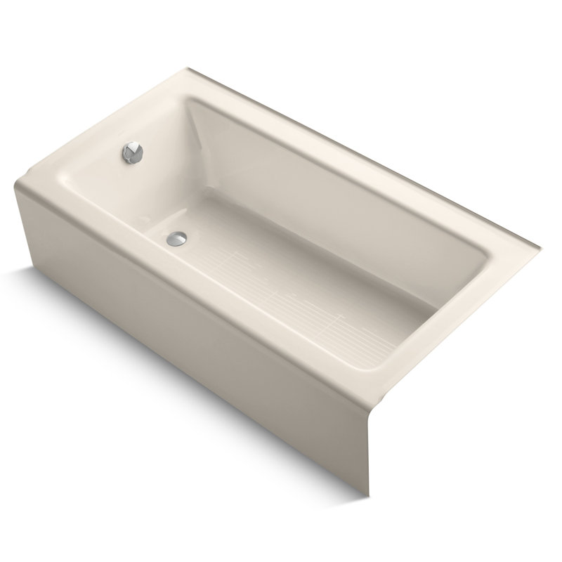 Bellwether 60" x 32" Soaking Bathtub, Innocent Blush, Left