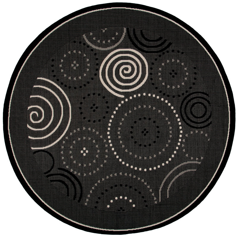 Tapis d'intérieur / extérieur Carole-Louise, Rond 7 pi 10 po