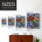 Modern Bouquet Framed Print - Solid Wood-1301652037-1301652032