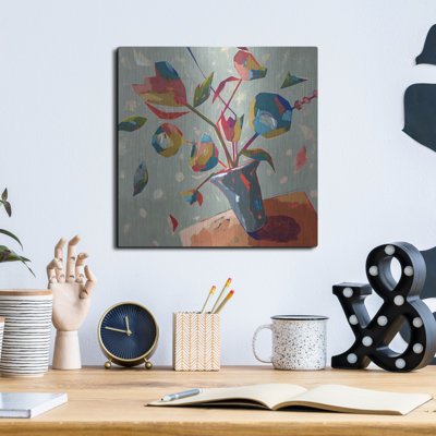  «Always Quelque chose à célébrer» par Dianna Fritzler, art mural en métal, 12 po x 12 po