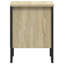 Alliyah 40cm W Metal Bedside Table-758425476