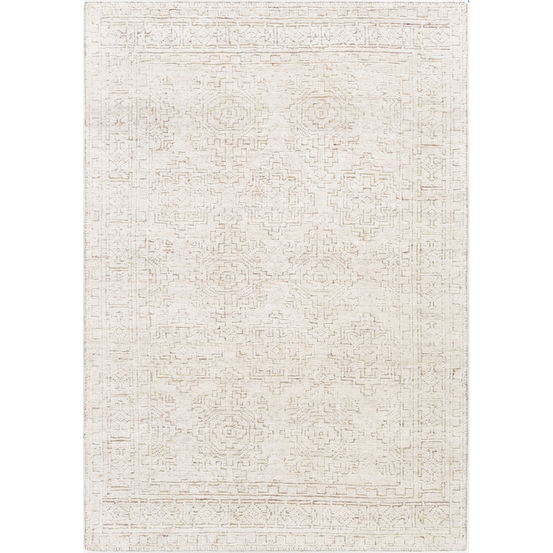 Tapis taupe noué à la main Southwestern, Rectangle 2 pi x 3 pi