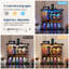 2-Tier Mini Display Cabinet with LED Lights, Charging Station-1687495533