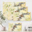 Oiseaux sur un pommier en fleurs - Peinture sur toile-59916144-59916146