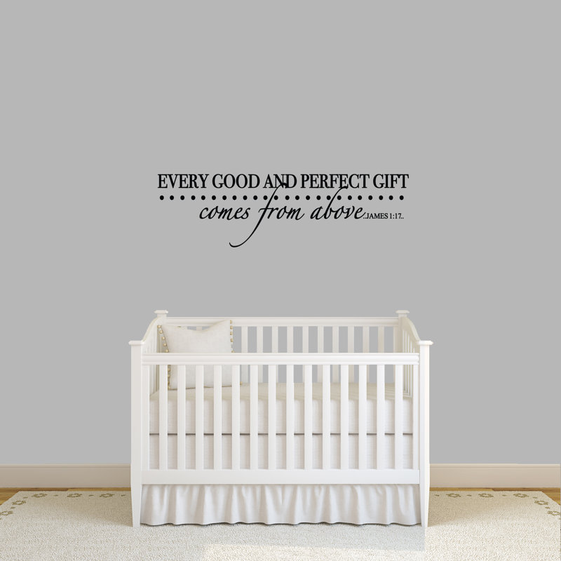 Jobe Text & Numbers Wall Decal, Black