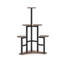 Étagère de coin rustique brune à 6 niveaux de hauteur 43,70 "pour pots multiples pour le salon