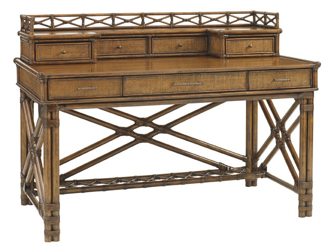 Bali Hai Solid Wood Desk with Hutch and Chair Set