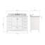 Cambridge Single Bathroom Vanity with Carrara Marble Top-88398693