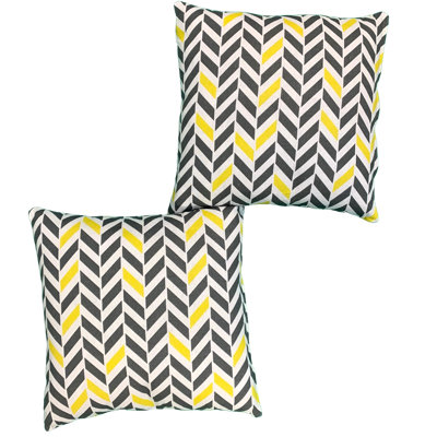Aurabella Chevron Square Cushion