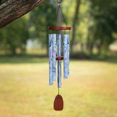 Carillon décoratif - marbre bleu ciel