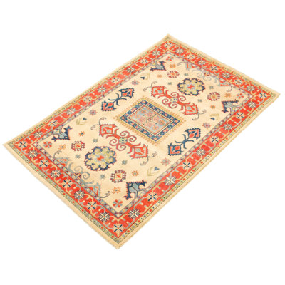 Haverhille One-of-a-Kind 4'10" X 7'5" 2010s Wool Area Rug in Ivory