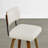 Upholstered Swivel Counter Stool with Walnut Bentwood Frame-1909538829-1910105412