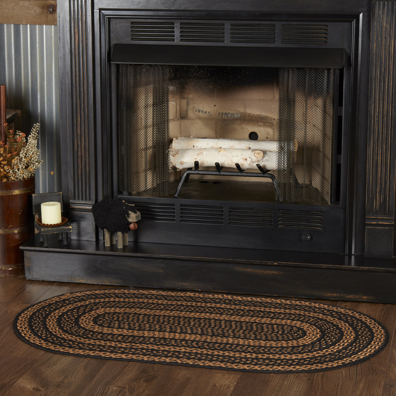 Anzla Geometric Indoor Rug, Oval 3' x 5'