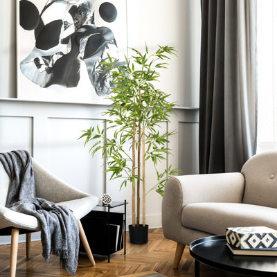 6Ft Tall Faux For Interior Decoration - Natural-Looking, Low Upkeep Easy To Maintain