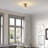 Semi Flush Mount Ceiling Light with Glass Shade-2082343581