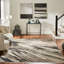 Likens Abstract Area Rug in Gray/White-130078100