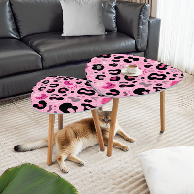 Ensemble de 2 tables basses gigognes Triangle