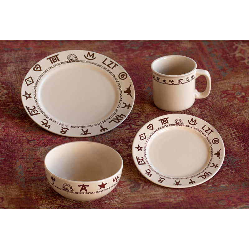 Naccarato Piece Stoneware Dinnerware Set - Service for 4