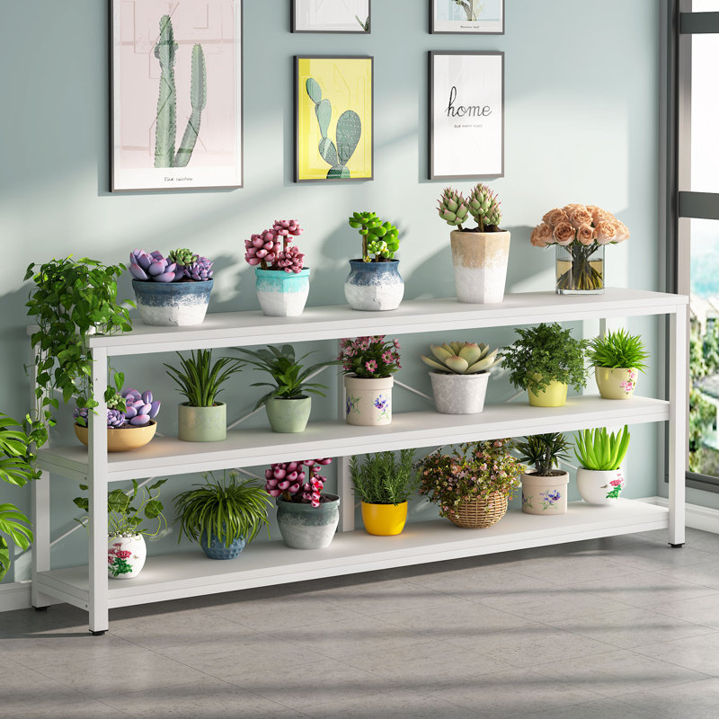Jeyden Console Table Sofa Table, White Top/White Base