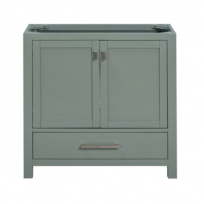 Modero 36'' W Single Bathroom Vanity Base, Smoke Green