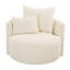 Leander Linen Swivel Barrel Chair-68020435