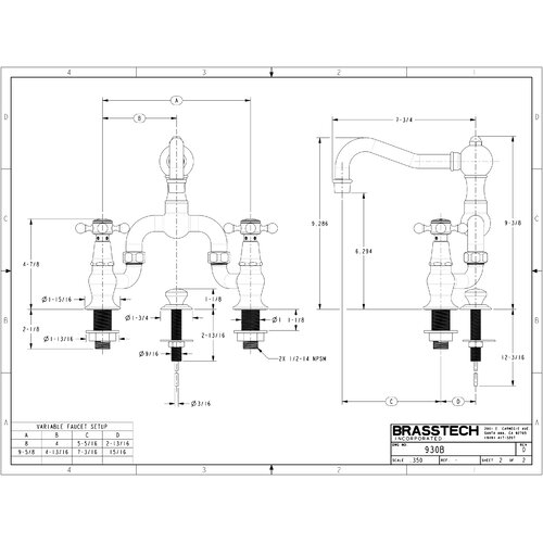 Newport Brass Chesterfield Widespread Bathroom Faucet with Drain ...