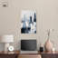 «Gray Matter Canvas», art abstrait bleu par Art Remedy-107455684-107455699
