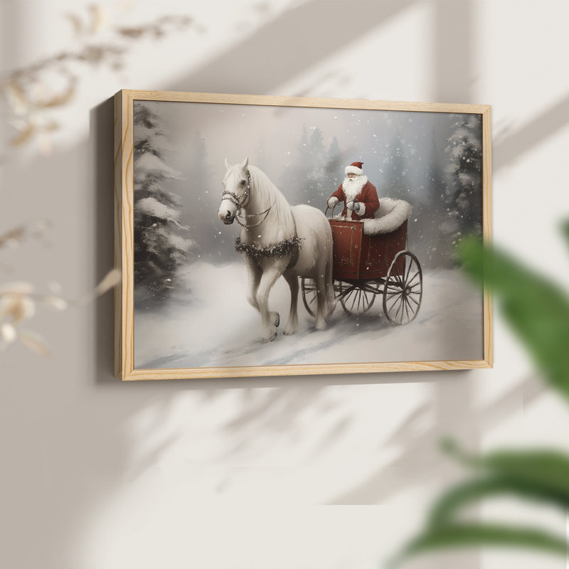 Chirstmas Art-CMXXI -Framed Print - Restickable, H 16 po x l 20 po, Naturel