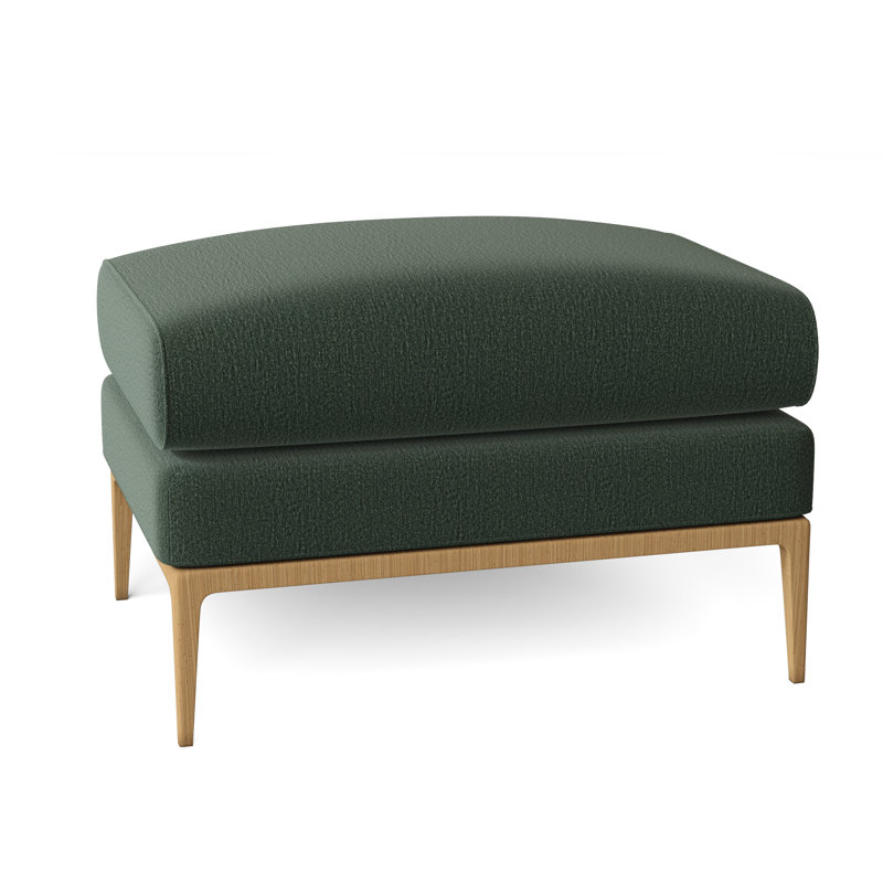 Cooper Ottoman, Maya Cyan, Amber