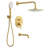 Tub and Shower Faucet Set with 9" Rainfall Shower Head and 3‑Setting Handheld Shower, Valve Included-109786361