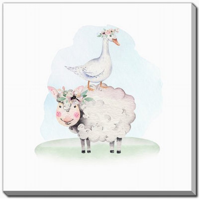 Farm Buddies Group 2 Canvas Wall Art