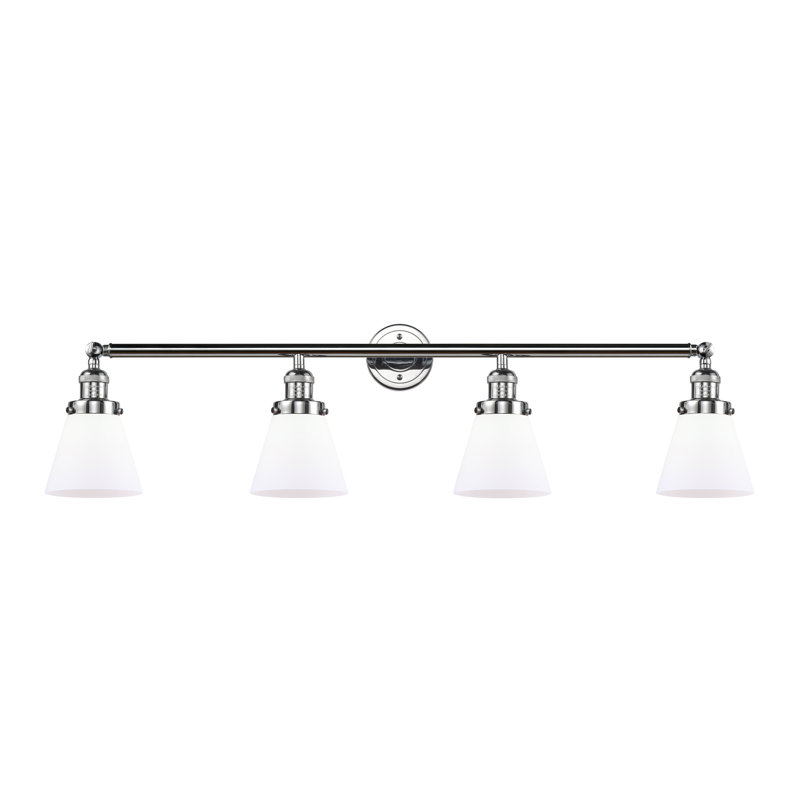 Shauna 4 - Light Vanity Light, Matte White, LED, Polished Chrome
