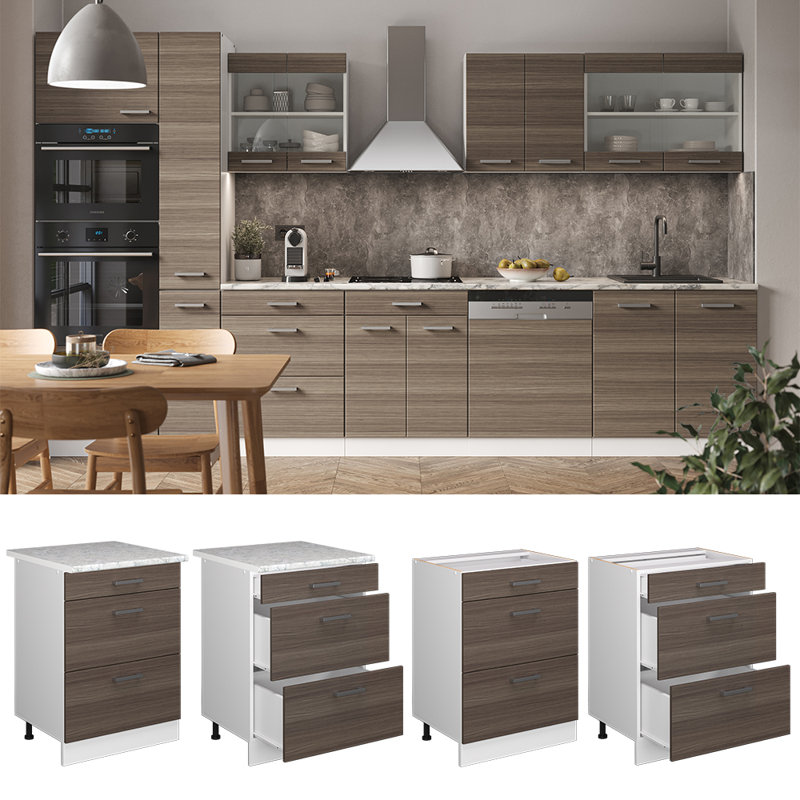Lacharite Module 244 + Front Bdx HGL (51), White/Fine Gray