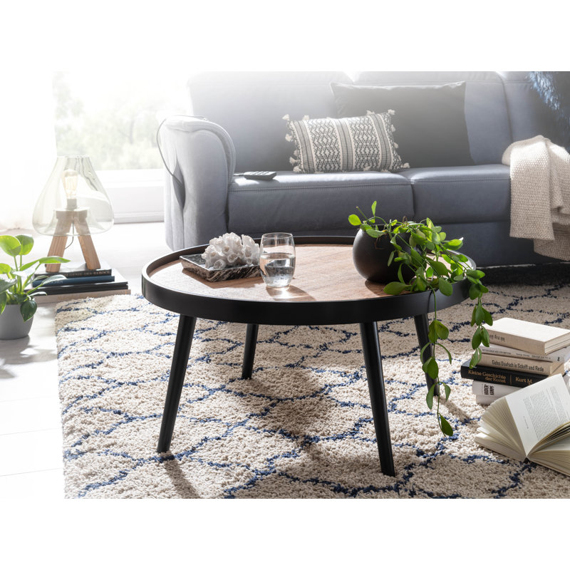 Coffee table Swifton Round 76x40 cm Sofa table Living room table