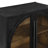 Arvetta Wood Two Door Storage Cabinet with Glass