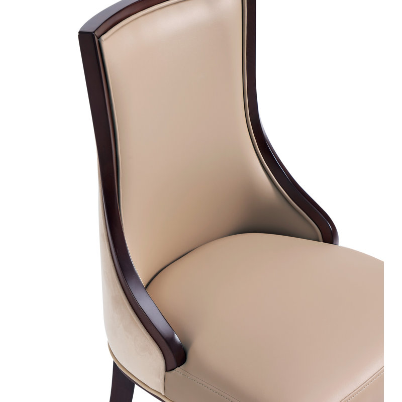 Grand Upholstered Side Chair, Tan, 4