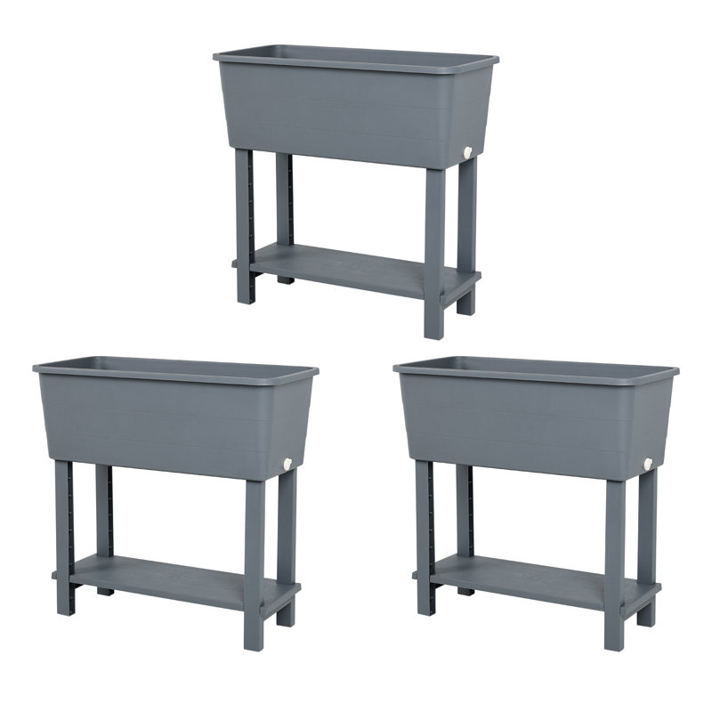 Elevated Planter, Grey