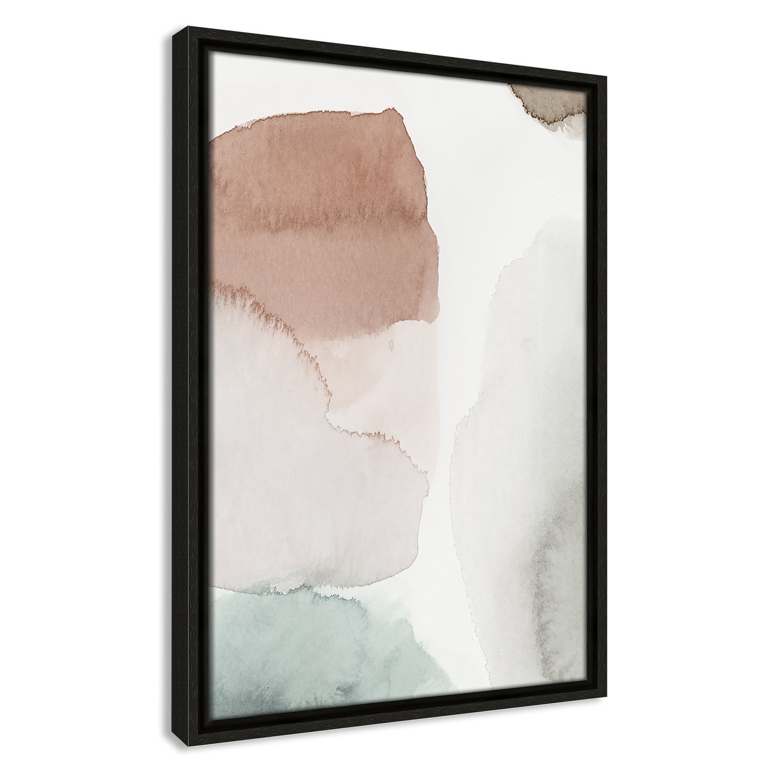 Weslyn "Hopeful II" Painting, 19.5" H x 13.5" W x 2" D, Espresso Framed