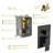 Shower System With Waterfall Tub Spout,16 Inch Ceiling Mount Square Shower System With Rough-In Valve-122404542