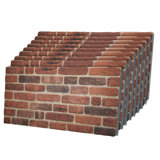 3D Wall Panels, Natural Brick Effect Styrofoam 20" x 40" Wall Paneling (9-pack) (Set of 9) Covers 48 sq ft