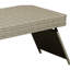 Table pliante portative grise, de conception résistante aux intempéries, légère pour une installation rapide, sans assemblage, profondeur de 22,86 po, largeur de 16,38 po, hauteur idéale