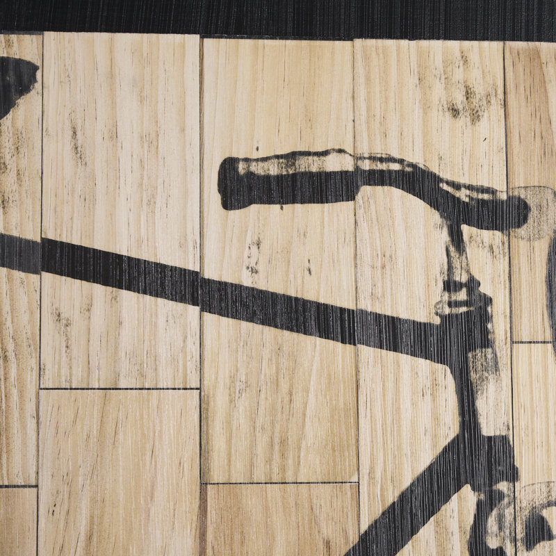 Fixed Gear 2 by Paperplate Inc a Hand Embelished Textured Framed Art Print