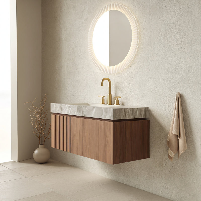 Meuble-lavabo 36 po avec lavabo, Light Grey, 36"