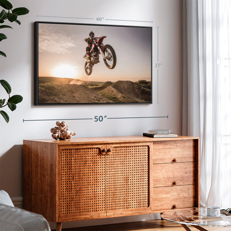 Impression sur toile Freestyle Dirt Bike, H 27 po x l 40 po