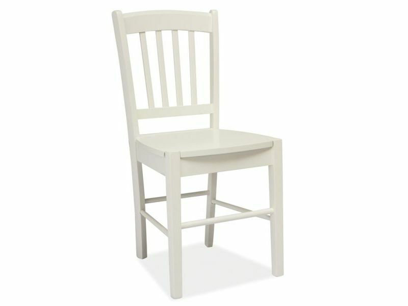 McAlester 45cm H Solid Wood Windsor Back Dining Chair, White