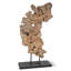 Sculpture dimensionnelle en bois de Pipal