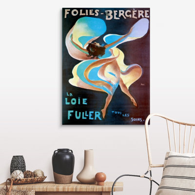 " La Loie Fuller, Folies Bergere, Vintage Poster, By Jean De Paleologue " by Jean De Paleologue