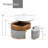 Modern Round Faux Marble Lift-Top Coffee Table Set with Stools and Storage