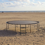 Trampoline Ladder Trampoline Slide with Horizontal and Wide Steps