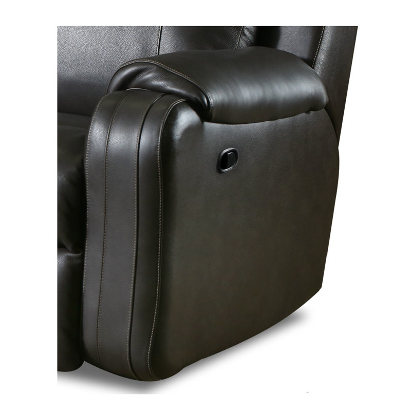 Contour Power Headrest Console Loveseat W/Cupholders, Manual, Dark Brown